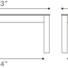 Zuo Bonker 3 in 1 Table Brown