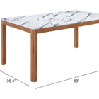 Zuo Jemy Dining Table White