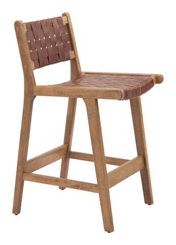 Zuo Feder Counter Stool (Set of 2) Brown