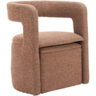 Zuo Atria Accent Chair & Ottoman Tawny Brown