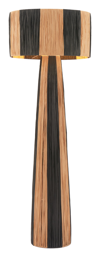 Zuo Gala Floor Lamp Black & Natural