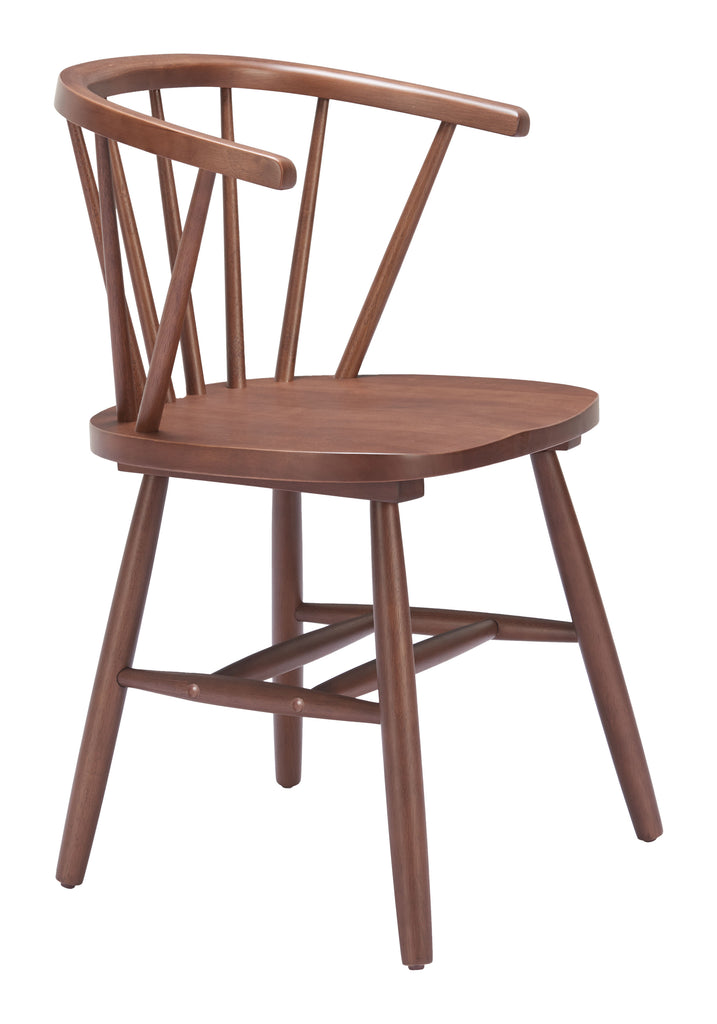 Zuo Stenger Dining Chair (Set of 2) Walnut
