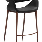 Zuo Limay Barstool Black & Walnut