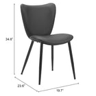 Zuo Prestige Dining Chair (Set of 2) Black