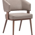 Zuo Poise Dining Chair Brown & Walnut