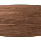 Baxton Studio Monte Mid-Century Modern Walnut Wood Rectangular 5-Piece Dining Set