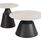 Zuo Camella Coffee Table Set (2-Piece) Light Beige & Black