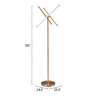 Zuo Garza Floor Lamp Brass