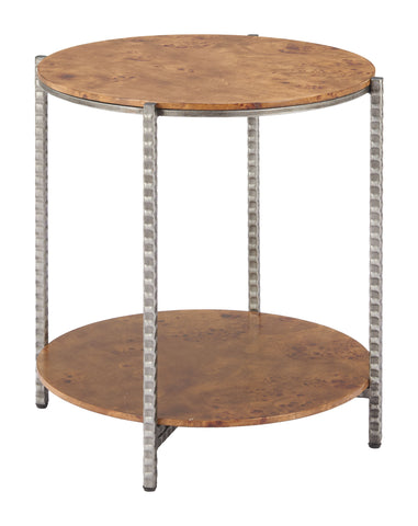 Zuo Adna Side Table Brown