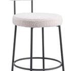 Zuo Blanca Counter Stool (Set of 2) Ivory
