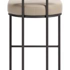 Zuo Velar Barstool (Set of 2) Beige & Gray