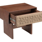 Zuo Amaria Nightstand Natural & Walnut