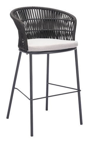 Zuo Freycinet Barstool (Set of 2) Black