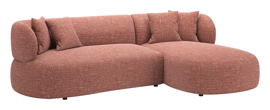Zuo Venezia Chaise Sectional Brown