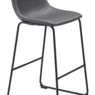 Zuo Smart Barstool (Set of 2) Charcoal