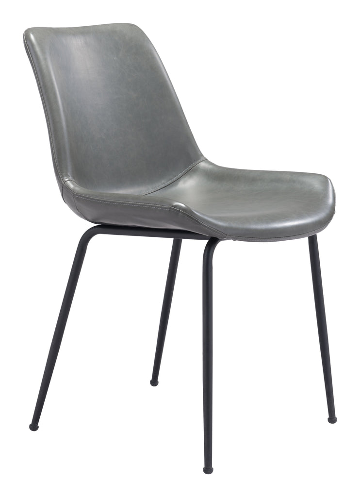 Zuo Byron Dining Chair (Set of 2) Gray