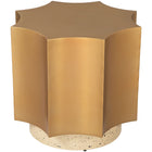 Zuo Osam Side Table Gold & Beige