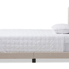 Baxton Studio Brookfield Modern and Contemporary Beige Fabric Twin Size Bed