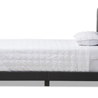 Baxton Studio Brookfield Modern and Contemporary Charcoal Grey Fabric Twin Size Bed