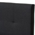 Baxton Studio Brookfield Modern and Contemporary Charcoal Grey Fabric Twin Size Bed