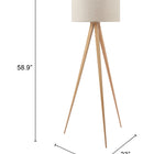 Zuo Imperial Floor Lamp Beige & Natural