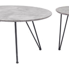 Zuo Kerris Coffee Table Set (2-Piece) Gray & Black
