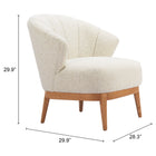 Zuo Leque Accent Chair Tawny Beige