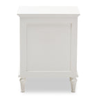Baxton Studio Venezia French-Inspired Rustic Whitewash Wood 3-Drawer Nightstand