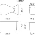 Zuo Norden Coffee Table Set (2-Piece) Black & Bronze