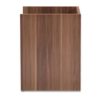 Baxton Studio Vanda Modern and Contemporary Two-Tone Walnut and Black Wood 1-Drawer Nightstand
