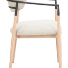 Zuo Equinox Dining Chair Oyster Gray & Natural