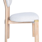 Zuo Rilou Dining Chair (Set of 2) White & Natural