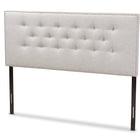 Baxton Studio Windsor Modern and Contemporary Greyish Beige Fabric Upholstered Full Size Headboard