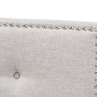 Baxton Studio Windsor Modern and Contemporary Greyish Beige Fabric Upholstered Full Size Headboard