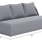 Zuo Mekan Sofa Gray