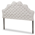 Baxton Studio Hilda Modern and Contemporary Greyish Beige Fabric Queen Size Headboard