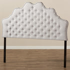 Baxton Studio Hilda Modern and Contemporary Greyish Beige Fabric Queen Size Headboard