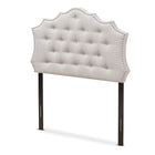 Baxton Studio Aurora Modern and Contemporary Greyish Beige Fabric Twin Size Headboard
