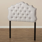 Baxton Studio Aurora Modern and Contemporary Greyish Beige Fabric Twin Size Headboard