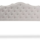 Baxton Studio Aurora Modern and Contemporary Greyish Beige Fabric Queen Size Headboard