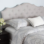 Baxton Studio Aurora Modern and Contemporary Greyish Beige Fabric Queen Size Headboard