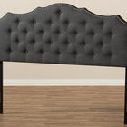 Baxton Studio Aurora Modern and Contemporary Dark Grey Fabric King Size Headboard