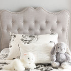 Baxton Studio Emma Modern and Contemporary Greyish Beige Fabric Twin Size Headboard