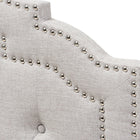 Baxton Studio Edith Modern and Contemporary Greyish Beige Fabric Twin Size Headboard