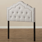 Baxton Studio Edith Modern and Contemporary Greyish Beige Fabric Twin Size Headboard