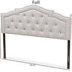 Baxton Studio Edith Modern and Contemporary Greyish Beige Fabric Full Size Headboard