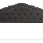 Baxton Studio Edith Modern and Contemporary Dark Grey Fabric Queen Size Headboard