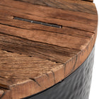 Zuo Duskan Storage Side Table Natural & Black