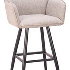 Zuo Sieve Swivel Barstool Beige