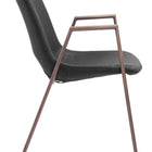 Zuo Desi Dining Chair (Set of 2) Black & Walnut